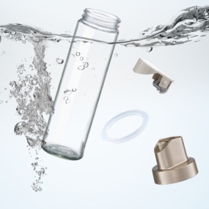 Dispenser pentru Ulei, Flippy, Deschidere si Inchidere Automata a Rezervorul, cu Inductie Gravitationala, 500 ml, 26.1x6.2x6.2cm, Gri - Img 7