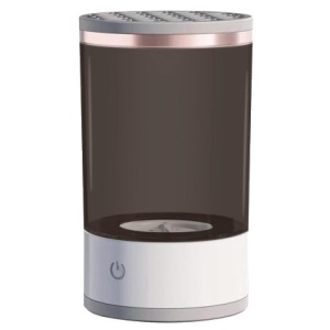 Dispozitiv Portabil de Curatare a Pensulelor de Machiaj, Flippy, Potrivit pentru Pensule de Diferite Dimensiuni, 5V, 7000RPM, Vibratii Sonice, USB, Alb/Negru, 9x9x16 cm - Img 1