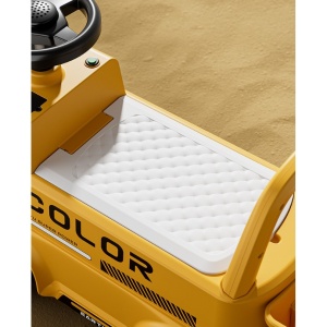 Excavator Manual pentru copii, Flippy, 3 ani, Sport, Claxon, Cutie Depozitare, Lumini, Scaun, 62x26x47 cm, Galben - Img 8