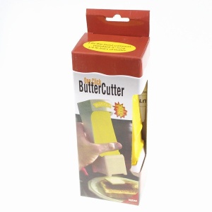 Feliator manual de unt Flippy, material plastic, design usor si practic, 20x6x8.5 cm, Butter Cutter, alb - Img 4