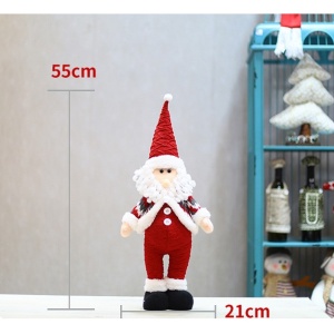 Figurina Craciun, Mos Craciun, rosu, inaltime 55 cm - Img 2