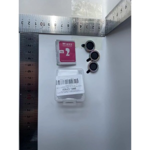 Folie de Protectie pentru Camera, Flippy, pentru iPhone 15 Pro, Tempered Glass cu Pietricele, HD, Multicolor - Img 3