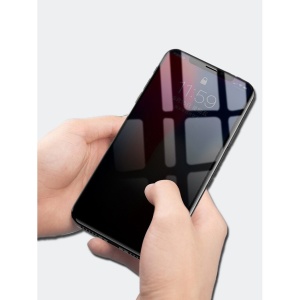 Folie de Sticla Securizata pentru Apple iPhone 15 Pro Max, Flippy, Privacy 30°, Vizibilitate HD, Protectie Completa 9D, Anti-Amprenta, Protectie Confidentialitate, Negru - Img 2