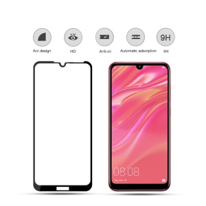 Folie Sticla Flippy® compatibila cu Huawei Y7 2019 111D Negru - Img 3
