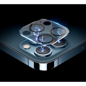 Folie Sticla pentru camera Apple iPhone 14 Pro / 14 Pro Max, Transparent cu margini negre - Img 5