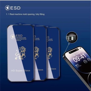 Folie Sticla securizata electrostatica Flippy pentru Samsung A54 5G, Sticla ESD, Top Glass, Anti-static, Negru - Img 5