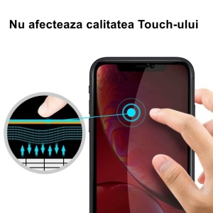 Folie Sticla securizata Flippy compatibila cu Samsung A70 Full Glue Privacy Duritate 9H Negru - Img 3
