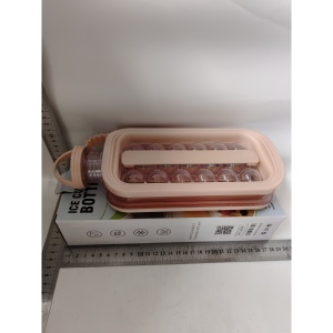 Forma pentru Gheata 2 in 1 Portabila, Flippy, sub Forma de Sticla, Sfere, Diametru 3 cm, Multifunctional, 17 Bilute, 27.5 x 11.4 x 5.5 cm, Culoare Roz Pal - Img 8