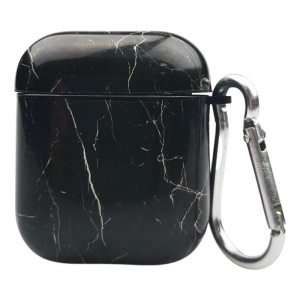 Husa AirPods cu Inel Prindere Marble Negru - Img 5