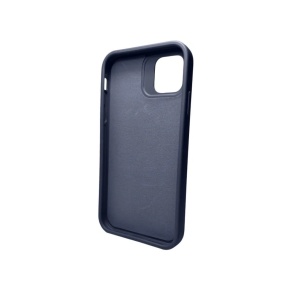 Husa Apple iPhone 13, Flippy, din Silicon Lichid, Interior din Microfibra, Lentile Fosforescente de Protectie Camera, Anti Amprenta, Rezistenta la Socuri, Albastru Marin - Img 3