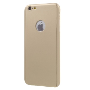 Husa Apple iPhone 6 Plus/6S Plus Full Cover 360 Auriu + Folie de protectie - Img 2
