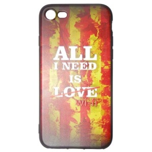 Husa Apple iPhone 7 Plus Multicolor Mesaj Love - Img 1