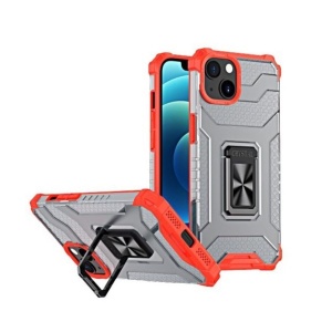 Husa de protectie Flippy compatibila cu Apple iPhone 13 Mini Acrylic Armor cu suport Rosu - Img 1