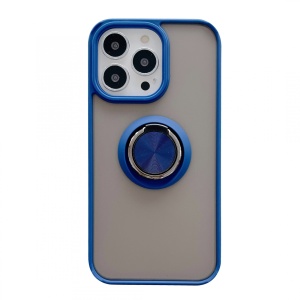 Husa de protectie Flippy compatibila cu Apple iPhone 13 Pro Max,Defender cu prindere inel,Albastru - Img 1