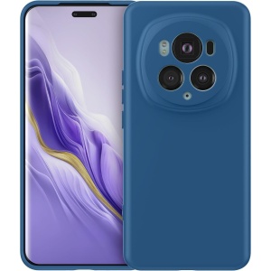 Husa de Protectie, Flippy, pentru Honor Magic 6 Pro, Liquid Silicone, cu Microfibra pe Interior, Protectie Antisoc, Compatibil Incarcare Wireless, Albastru - Img 1