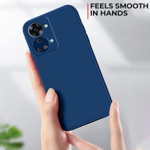 Husa de Protectie, Flippy, pentru Huawei P50 Pro, Liquid Silicone, cu Microfibra pe Interior, Protectie Antisoc, Compatibil Incarcare Wireless, Albastru - Img 2