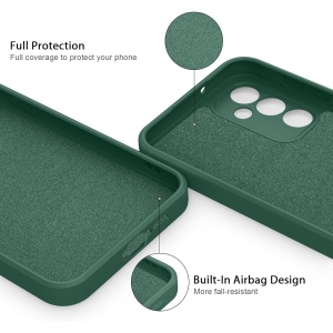 Husa de Protectie, Flippy, pentru Huawei P60 Pro, Liquid Silicone, cu Microfibra pe Interior, Protectie Antisoc, Compatibil Incarcare Wireless, Verde - Img 7
