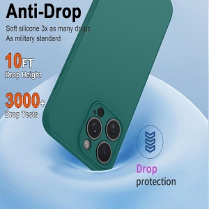 Husa de Protectie, Flippy, pentru Oppo Reno 11 F, Liquid Silicone, cu Microfibra pe Interior, Protectie Antisoc, Compatibil Incarcare Wireless, Verde - Img 6