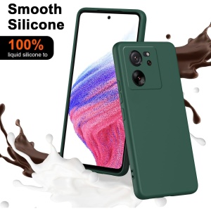Husa de Protectie, Flippy, pentru Xiaomi Redmi 13T, Liquid Silicone, cu Microfibra pe Interior, Protectie Antisoc, Compatibil Incarcare Wireless, Verde - Img 6