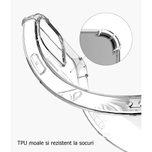 Husa de protectie Flippy, TPU, pentru Apple iPhone 15 Plus , Antisoc, Protectie colturi, Rezistenta la impact, Transparenta - Img 2