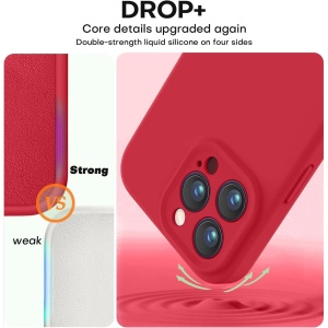 Husa de Protectie Matte TPU, Flippy, pentru Apple iPhone 16 Pro Max, Protectie Camera, Antisoc, Antizgariere, Antialunecare, Acoperire Completa, Rosu - Img 5