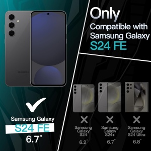 Husa de Protectie Matte TPU, Flippy, pentru Samsung Galaxy S24 FE, Protectie Camera, Antisoc, Antizgariere, Antialunecare, Acoperire Completa, Roz - Img 2