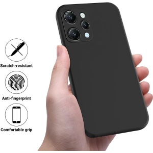 Husa de Protectie Matte TPU, Flippy, pentru Xiaomi Redmi 12, Protectie Camera, Antisoc, Antizgariere, Antialunecare, Acoperire Completa, Negru - Img 5