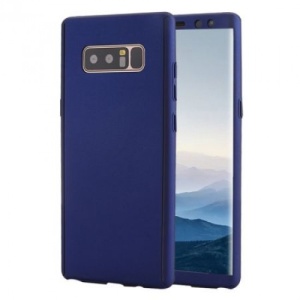 Husa de protectie pentru Samsung Galaxy A3 2017 Full Cover 360 Albastru + Folie de protectie - Img 1