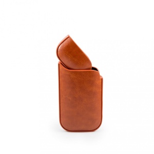 Husa Flippy pentru IQOS 2.4 Plus, Capac de Protectie, Anti Soc si Zgarieturi, din Piele Ecologica, 43 g, 12 x 6 x 2.5 cm, Portocaliu - Img 2