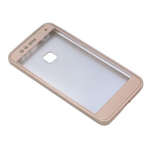 Husa Huawei P10 Plus Full Silicone 360 Auriu + Folie de protectie - Img 2