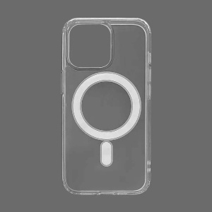 Husa MagSafe Silicone Acryl pentru iPhone 14 Pro, Flippy, ambalaj Blister Transparenta - Img 2