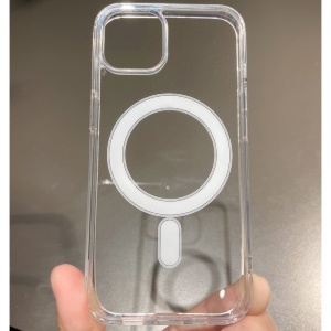 Husa MagSafe Silicone pentru iPhone 14, Flippy, Transparenta - Img 6