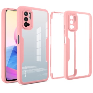 Husa Max Defence pentru Samsung Galaxy A32 4G, Bumper Roz, Fata Dubla Transparenta, Protectie Antisoc Full 360 ( fata, spate, margini ), Flippy - Img 2