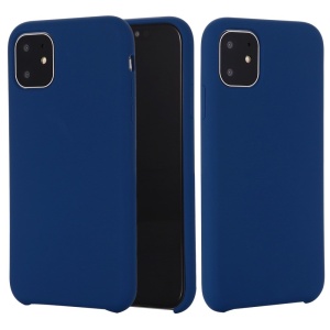 Husa protectie compatibila cu Apple iPhone 11 Pro Max Liquid Silicone Case Albastru inchis - Img 2