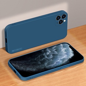 Husa protectie compatibila cu Apple iPhone 11 Pro Max Liquid Silicone Case Albastru inchis - Img 22