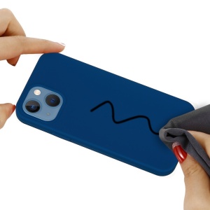 Husa protectie compatibila cu Huawei P Smart 2020 Liquid Silicone Case Albastru inchis - Img 12