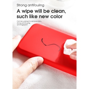Husa protectie compatibila cu Huawei P40 Pro Liquid Silicone Case Rosu - Img 7