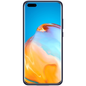 Husa protectie compatibila cu Huawei P40 Pro Liquid Silicone Case Albastru inchis - Img 9