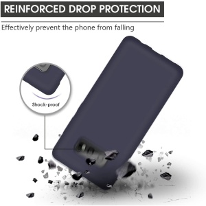 Husa protectie compatibila cu Samsung S10 E Liquid Silicone Case Albastru inchis - Img 7