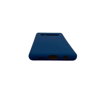 Husa protectie compatibila cu Samsung S10 Liquid Silicone Case Albastru inchis - Img 9