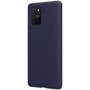 Husa protectie compatibila cu Samsung S10 Lite Liquid Silicone Case Albastru inchis - Img 2