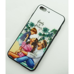 Husa protectie,Flippy, compatibila cu Apple iPhone 12 Pro Glass print Family is Forever Multicolor - Img 4