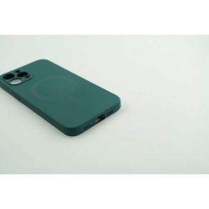 Husa protectie Flippy compatibila cu Apple iPhone 12 Pro Max Mag Safe Silicone Verde - Img 5