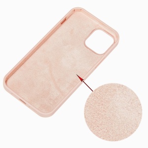 Husa protectie Flippy compatibila cu Apple iPhone 13 Mini Liquid Silicone Roz - Img 5