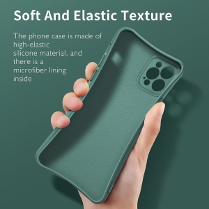 Husa protectie Flippy compatibila cu Apple iPhone 13 Pro Max Liquid Silicone Ring cu suport rotativ Verde - Img 4