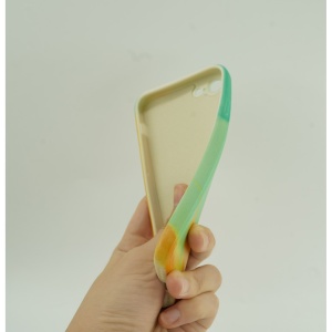Husa protectie Flippy compatibila cu Apple iPhone XR Tpu Ombre, Verde/Portocaliu - Img 6