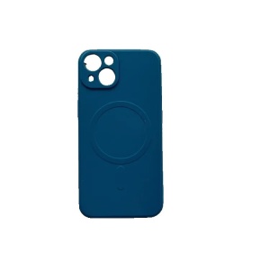 Husa protectie Flippy compatibila cu iPhone 13 (6.1), Liquid MagSafe, ring-shaped, magnetica, Albastru - Img 3