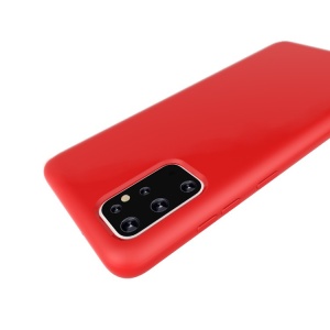 Husa protectie Flippy compatibila cu Samsung Galaxy S21 Ultra Liquid Silicone Case Rosu - Img 6