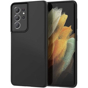 Husa protectie Flippy compatibila cu Samsung S21 5G Liquid Silicone Case Negru - Img 1
