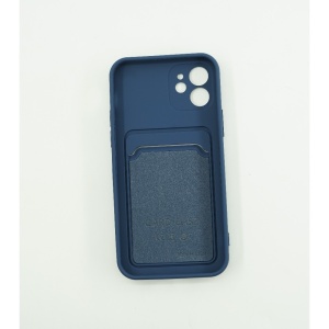 Husa protectie Flippy cu suport card compatibila cu Samsung Galaxy A02S Albastru inchis - Img 3